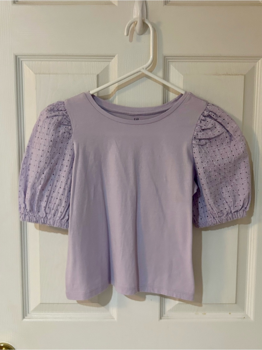 GAP Kids Lavender Top with Crew Neck
